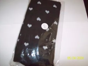 Kompressionsstrümpfe Gr. L/XL schwarz mit weißen Herzen Neu in Verpackung - Bild 1 von 2