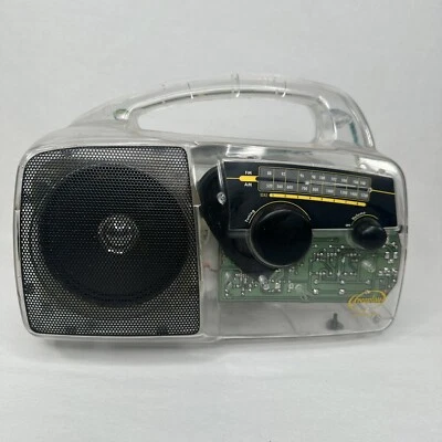 Freeplay Self Powered AM/FM Radio Crank Clear See Through Jail Prison Survival - Image 1 of 4