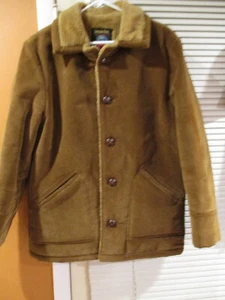 Grande Bay Men's 38 Vintage Brown Rancher Corduroy Sherpa Jacket Japan Vintage - Picture 1 of 11