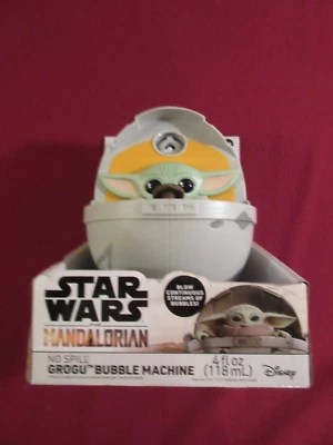 Máquina de burbujas Star Wars The Mandalorian Grogu Baby Yoda nueva Foto 1 de 4