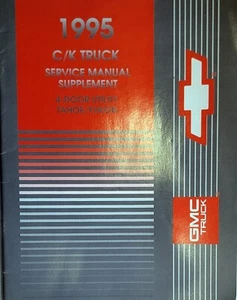 1995 Chevy Tahoe GMC Yukon 4-Door Shop Service Repair Manual Supplement - Picture 1 of 2