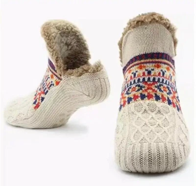 Winter Home Thermal Socks Fleece Lined Snow Socks Slippers Non Slip SUPER WARM - Image 1 of 4