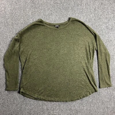 Suéter Buffalo David Bitton Mujer XL Verde Tejido Informal Mezcla Viscosa Foto 1 de 4