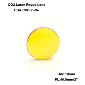 2pc 18mm CVD ZnSe Focus Lens focal length 50.8mm for CO2 Laser Engraver Machine - Picture 1 of 1