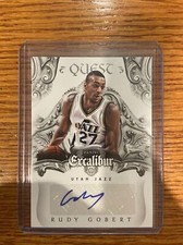 Rudy Gobert  2014-15 Panini Excalibur Quest Signatures Autograph #16 Utah Jazz 