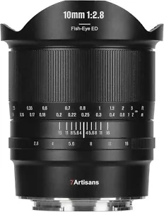 7artisans 10mm F2.8 II Vollformat Weitwinkel Fischaugenobjektiv für E/Z/RF/L Mount - Bild 1 von 9