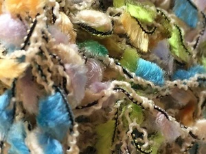 Green Blue Lilac Peach Mini Flag Dark Horse Yarns Flag 406 April Showers 20g 43y - Picture 1 of 3