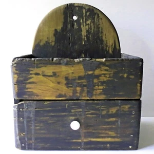 Antique Large Candle Storage Wall Cabinet - Early Primitive - Picture 1 of 20