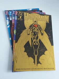 DC HAWKMAN   #1 #2 #3 #4 #5  (5  books)  1993/94  VF+/NM- Unread Bag and board