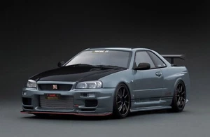 Modelo de encendido 1/18 IG3639 TOP SECRET R34 GT-R (BNR34) NISMO Stealth Gray - Imagen 1 de 2