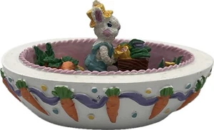 Coniglietto da allevamento uova in resina di Pasqua vintage tradizioni da collezione - Foto 1 di 10