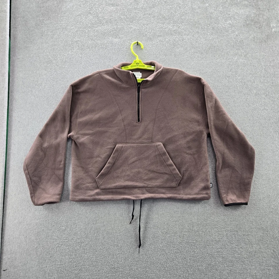 Victoria's Secret ROSA Mujer Sudadera L Marrón Crop Polar Manga Larga Foto 1 de 4
