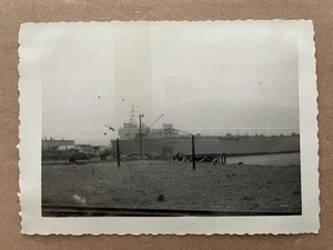 Vintage 1951 Argentia NAVAL Station Placentia Bay Floating Dock Canada Photo #15 - Picture 1 of 2