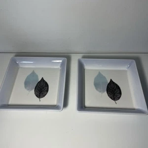 2 x Portmerion 'Dusk' Square Dishes by Jo Gorman VGC - Picture 1 of 9