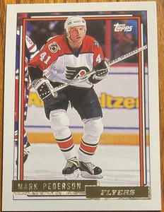 1992-93 Topps Gold Mark Pederson #327 Philadelphia Flyers - Imagen 1 de 2