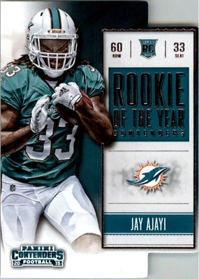 2015 Panini Contenders ROY Contenders #17 Jay Ajayi - NM-MT - Image 1 of 2