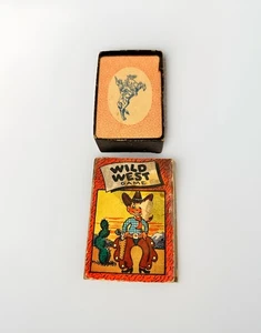 VTG 1951 WILD WEST Mini Card Game Russell Mfg USA Vol. V Leicester Mass 45 Cards - Picture 1 of 24