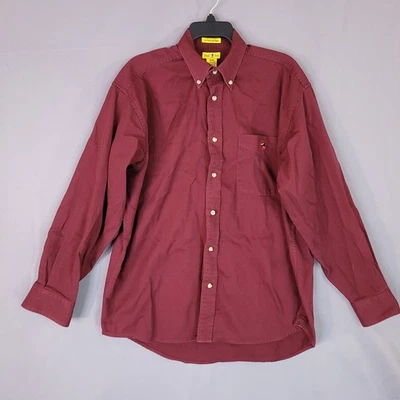 Camisa informal con botones Duck Head para hombre roja M algodón resistente a las arrugas Foto 1 de 4