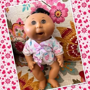 Cute Mattel Splashing Kid Hard Body Black Hair Brown Eye Baby Cabbage Patch Kids - Picture 1 of 8