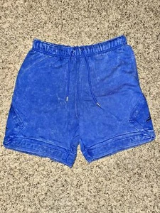 Jordan Essentials Washed Fleece Blue Shorts Sample - Picture 1 of 12