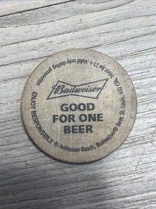 Anheuser Busch Brewery Budweiser Tour St Louis Wooden Token “Good For One Beer” - Picture 1 of 3