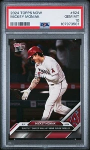 2024 Topps Now #624 Mickey Moniak Los Angeles Angels PSA 10 POP 1 - Picture 1 of 2