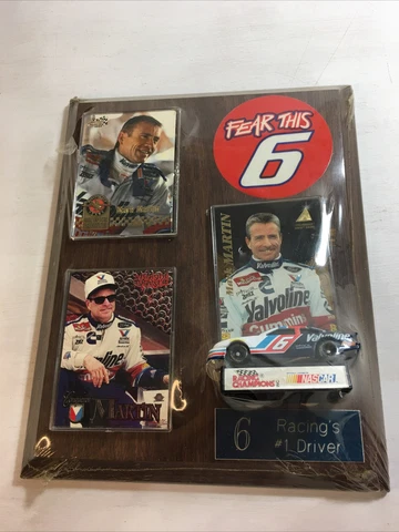 NASCAR Mark Martin Wooden Wall Plaque Fear This 6 Collectors Item Unopened Cover