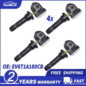 4X TPMS Tire Pressure Monitoring System Sensor For Ford Fiesta Focus EV6T1A180CB - Picture 1 of 8