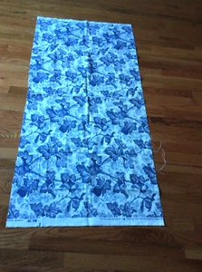 Vtg usa Waverly Toile Fabric cloth Scothgard Floral cotton Linen diy lynbrook - Picture 1 of 9