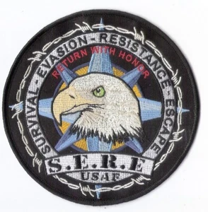 USAF SERE embroidered patch 5" diameter, merrowed edge, wax backing - Air Force - Picture 1 of 1