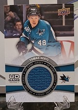 TOMAS HERTL - Patch Relic - 2015-16 UD Series One 'UD Game Jersey' #GJ-HE