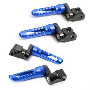 Blue BOB 1 inch Extended Front Rear Foot Pegs Kit For CBR600 F4i FS Sport 01-07