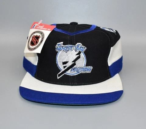 Tampa Bay Lightning Vintage Twins Enterprise Jersey Style Snapback Cap Hat - NWT Cover