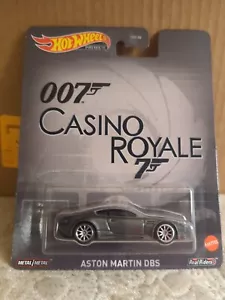 Hot Wheels Premium 007 Casino Royale Aston Martin DBS Real Riders Gray - Picture 1 of 3