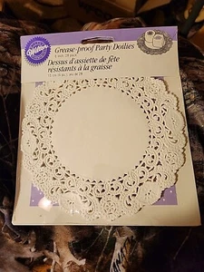 Greaseproof Party Doilies 6" Round White 28 Pack - Picture 1 of 4