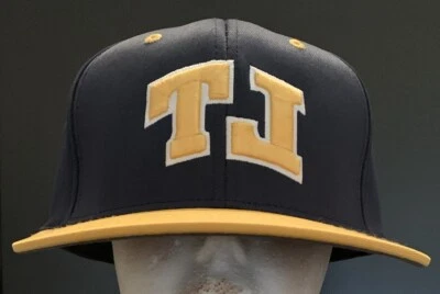 Gorra ajustada Pacific Headwear Thomas Jefferson HS talla S/M Nuevo 9DF3 Azul Marino/Amarillo Foto 1 de 4