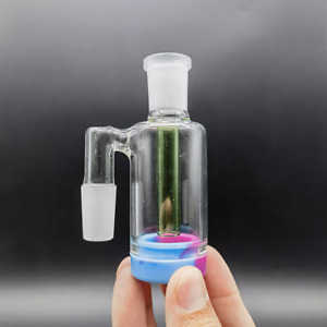 14mm 90° Ash Catcher Reclaimer Bong Silicone Jar Container for Hookah Water Pipe