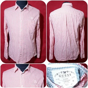 Guess established 1981 Mens Cotton Shirt Long Sleeve Button Size XL - Picture 1 of 10