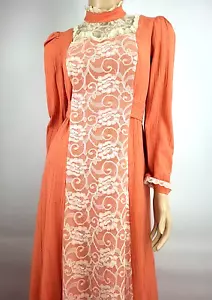 Abito da donna fatto a mano stile vittoriano vintage taglia piccola/media - Foto 1 di 6