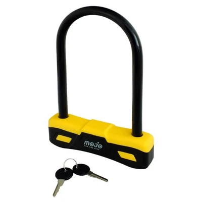 D Lock Bike Cycle Bicycle Motorbike Scooter Security Heavy Duty U Lock 2 Keys - Image 1 of 4