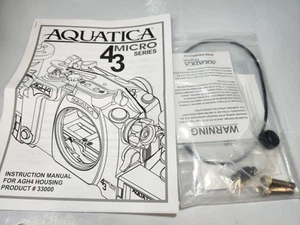 Manual de instrucciones Aquatica para carcasa submarina AGH4 #3300 con junta tórica y tornillos - Imagen 1 de 2