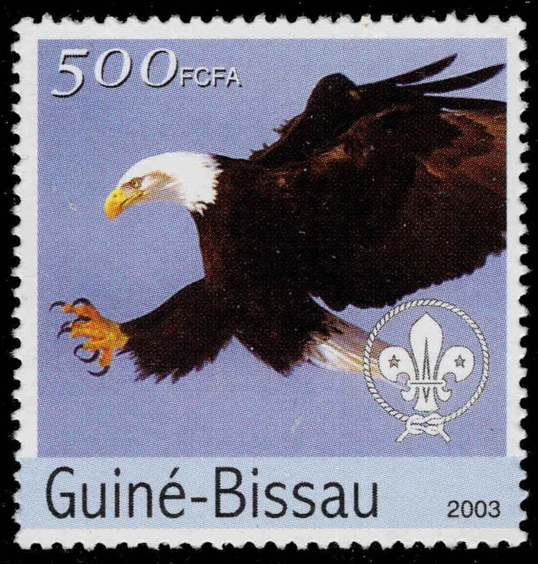 GUINEA BISSAU Mi 2598 - Bald Eagle "Haliaeetus leucocephalus" (pc33635) — 第 1/1 张图片