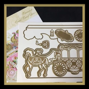 Anna Griffin KUTSCHE STAFFELEI KARTENSTANZEN ***NEU*** #4803 - Bild 1 von 8