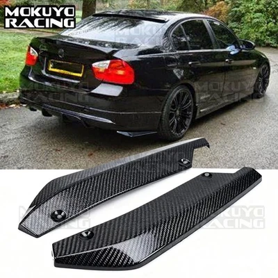 2PCS Carbon Fiber Body Kit Rear Spats Bumper Extensions  Apron  for BMW E90 E92 Foto 1 de 4