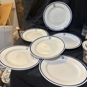 Colony Club NYC Restaurant Ware Set 6 Dinner Plates 9 1/4 In - Picture 1 of 14