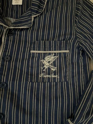 Camisa Pijama Pottery Barn Teen Harry Potter Ravenclaw Talla Pequeña EC Foto 1 de 4