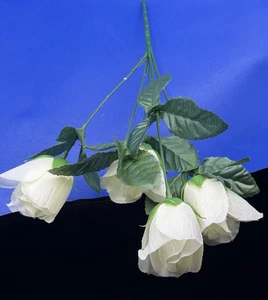 Jardín Floral Sin Maceta con Rosas Artificiales Blanco - Imagen 1 de 9