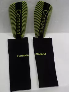 NIP Comeend 21# Soccer Shin Guards w/ Sleeves Set Kids/Youth Size Small Fútbol - Picture 1 of 2