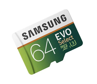 Samsung 64GB Micro EVO select V20 SD card for Akaso V50 Pro elite EK7000 Brave 4 - Image 1 of 3