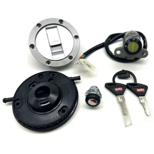 New Ignition Switch Fuel Gas Cap Seat Lock Set Fit For Aprilia CR150 GPR250R - Bild 1 von 9